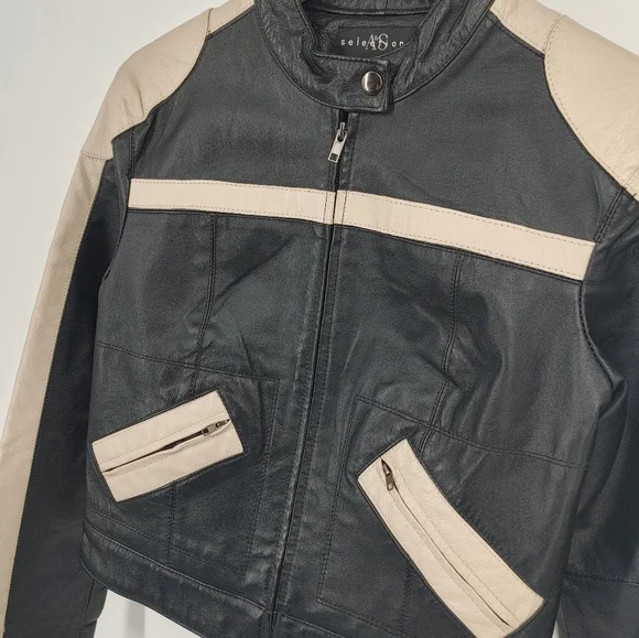 A&S Selections | leather moto jacket - Picture 2 of 7